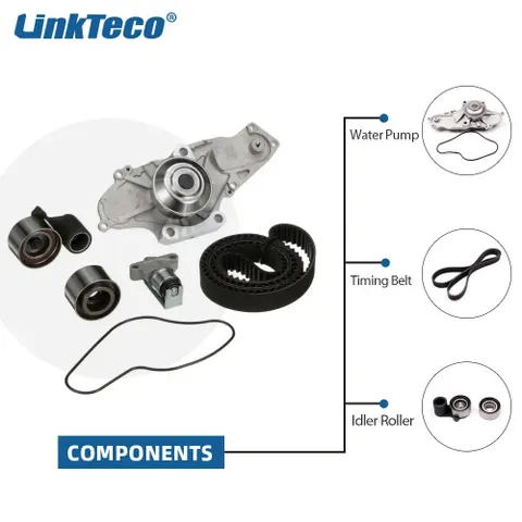TBK284CWP Water Pump Timing Belt Kit For 97-02 Honda 3.0-3.5