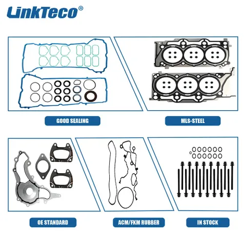 Head Gasket Set Bolts For 11-16 Ram Chrysler Dodge Jeep 3.6L