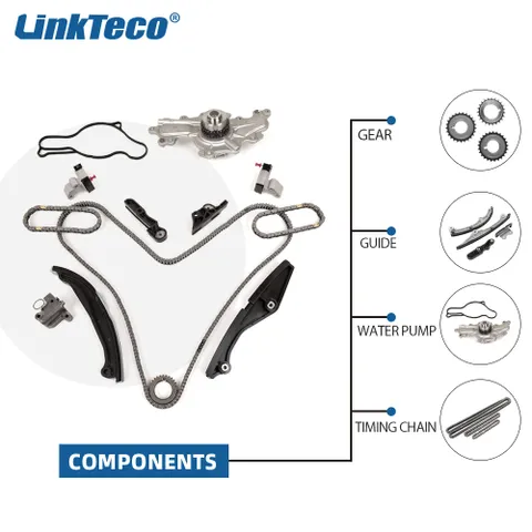 7T4Z6268CA Timing Chain Kit Water Pump Fit 13-19 Ford 3.5L