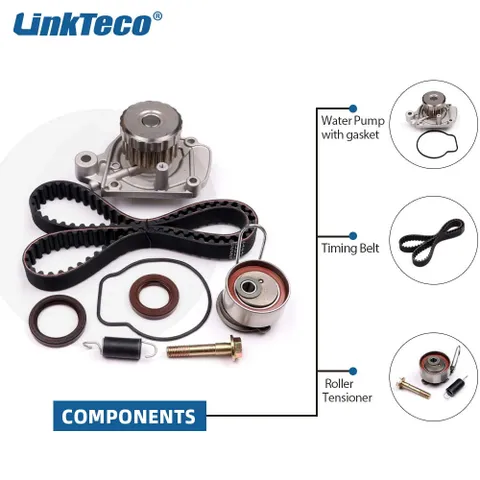 Water Pump Kit with Tensioner For 01-05 Honda Civic 1.7L