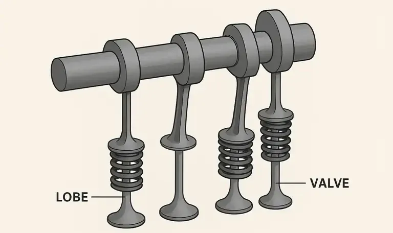 What the Camshaft Does in Valve Timing