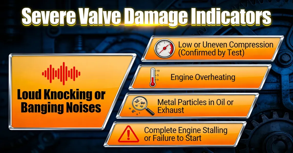 Severe Valve Damage Indicators