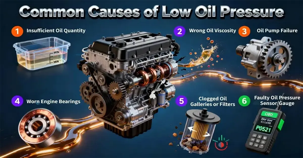Common Causes of Low Oil Pressure