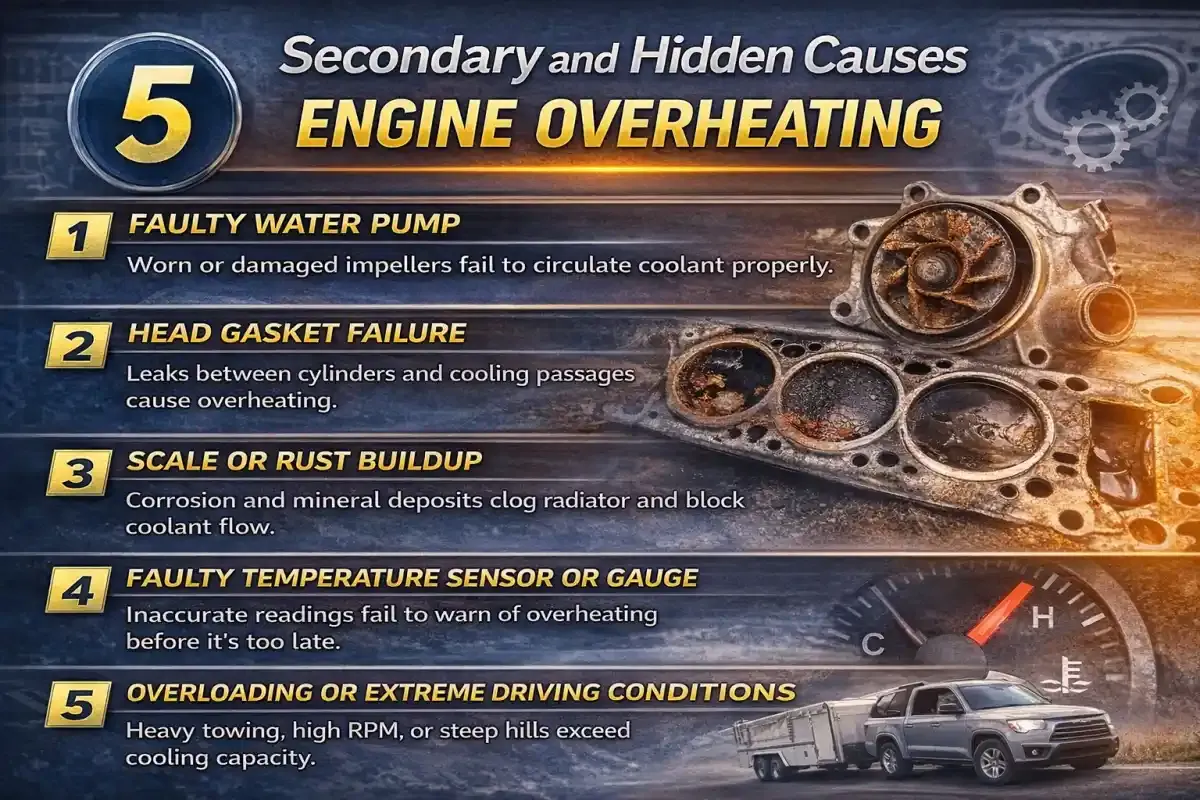 Secondary and Hidden Causes ENGINE OVERHEATING