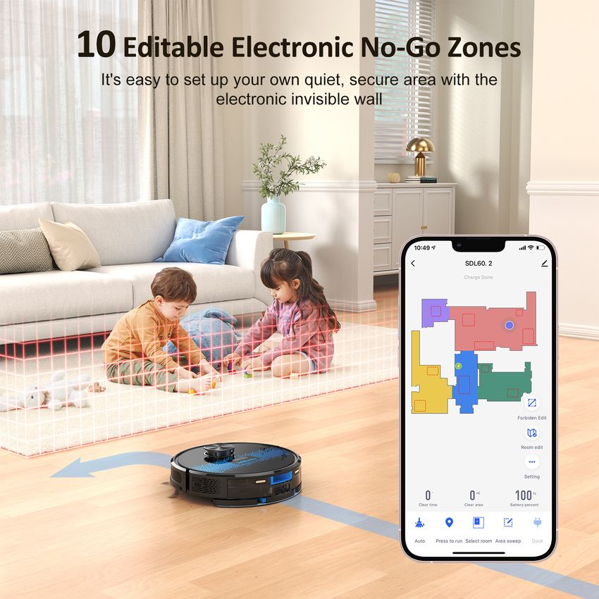 ☆Lubluelu　ロボット掃除機　SL60D　3000Pa　水拭き両用 お掃除ロボット】この価格でLiDAR搭載した超高機能なLubluelu