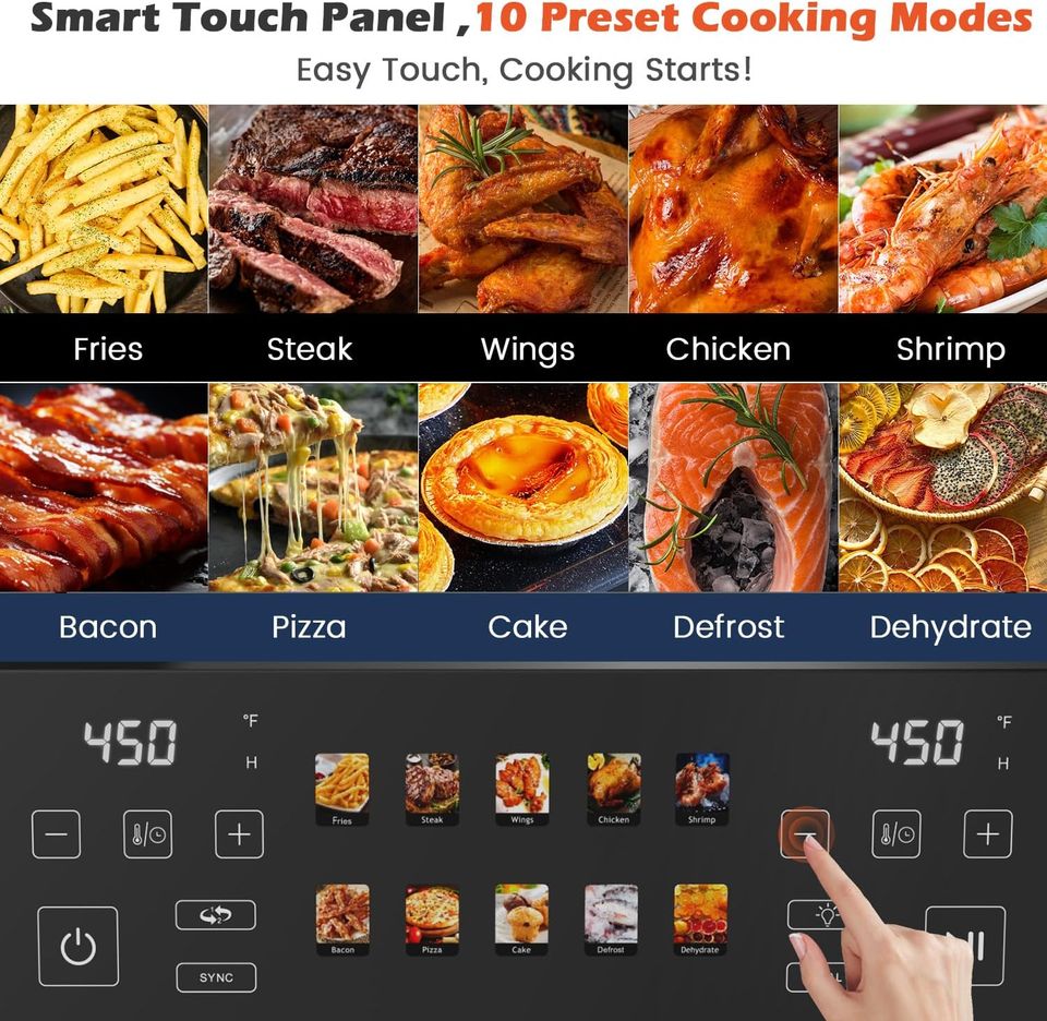 8QT Dual Basket Air Fryer