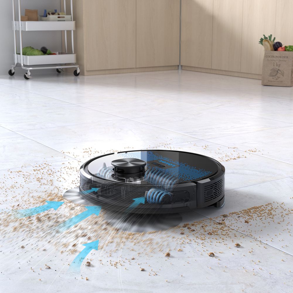 Lubluelu SL60D 黒 Self Empty Robot Vacuum SL60 Plus - 4500Pa Suction Robot