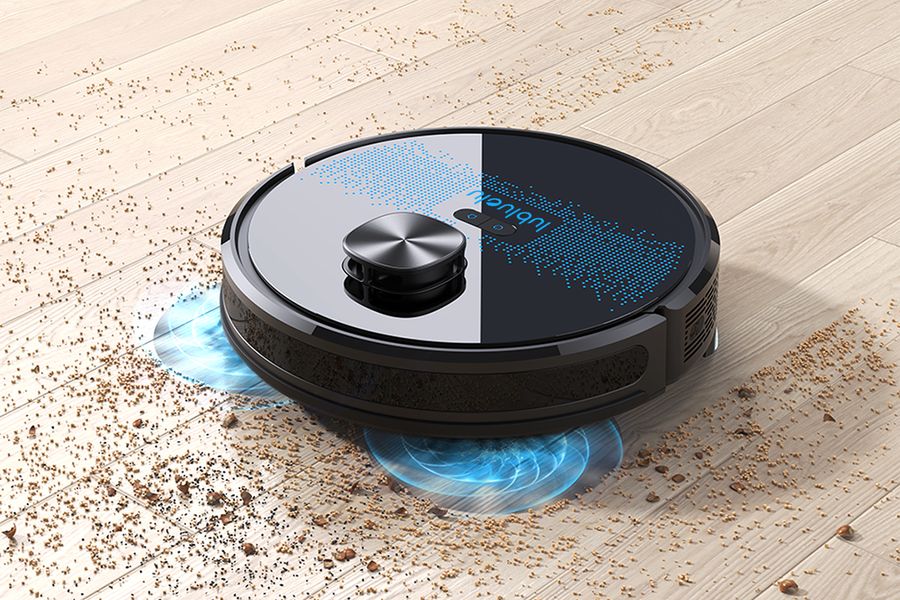 Lubluelu SL60D 黒 Affordable Robot Vacuum SL60 D - Best Budget Robot Mop with