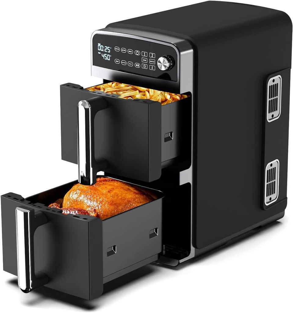 Forno de fritadeira a ar de camada dupla 12QT
