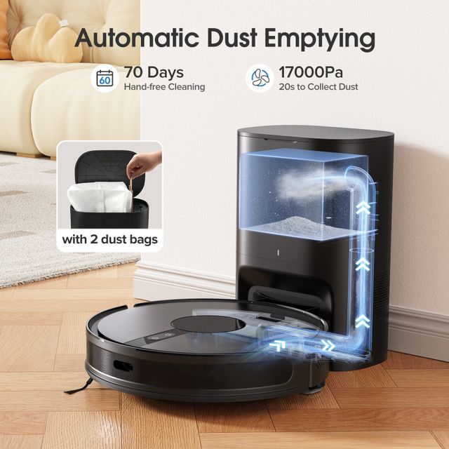 D5 Il contenitore della polvere degli aspirapolvere robot Lubluelu L5, L15max, B40, B40 Plus, L40, L40 Plus