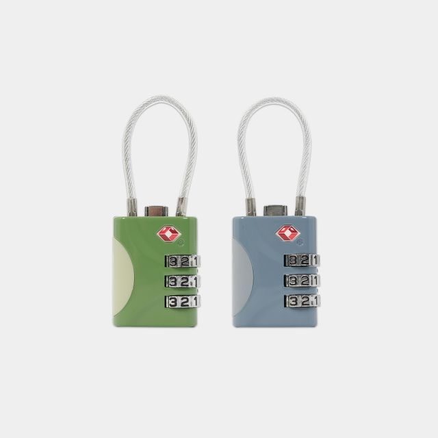 TSA 3 Dial Cable Combination Lock