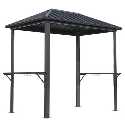 Grill-Pavillon mit Hardtop, 1,5 x 2,4 m