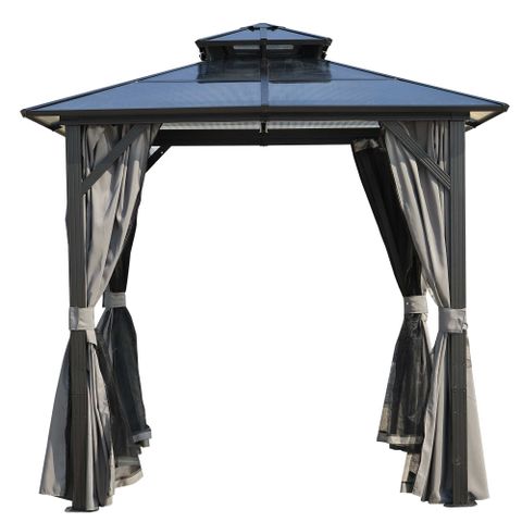 Grillpavillon 8 x 8 Fuß mit Regalen