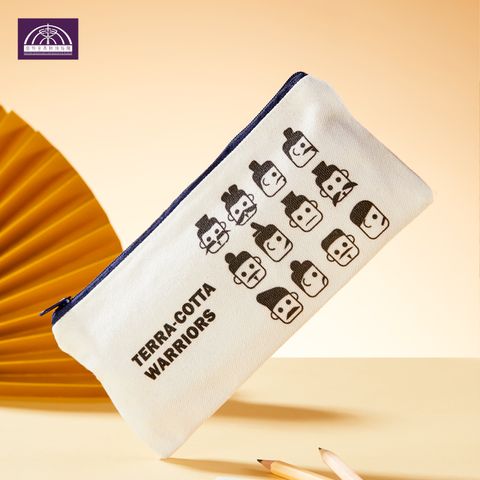 Geometric Terracotta Warrior Pencil Case – Multicolor