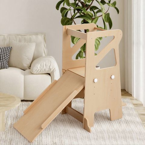 Lernturm & Montessori-Küchenturm mit Rutsche