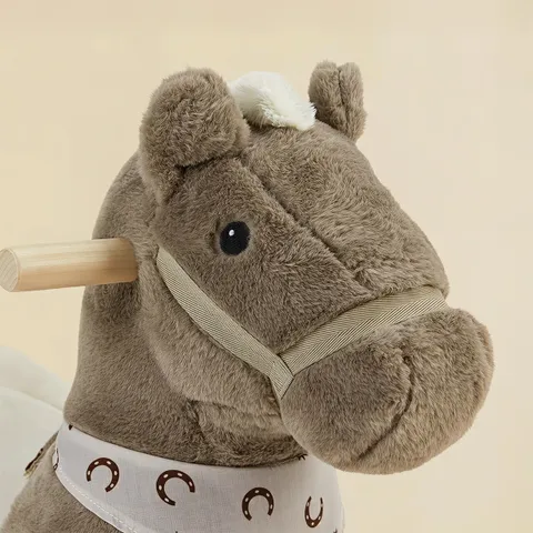 Brown Pony Plush Rocker