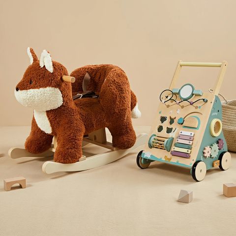 Fox Plush Rocker & Woodland Walker Set | labebe®