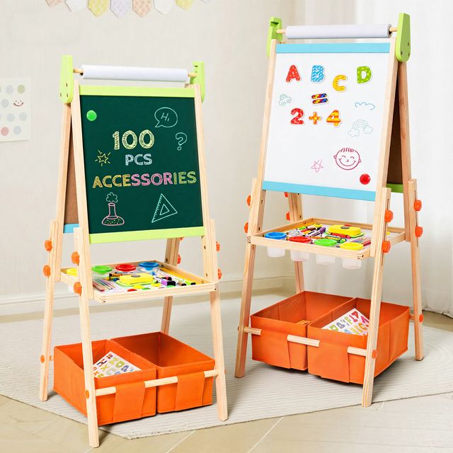 Magnetic Easel with Deluxe Art Supplies – Colorful