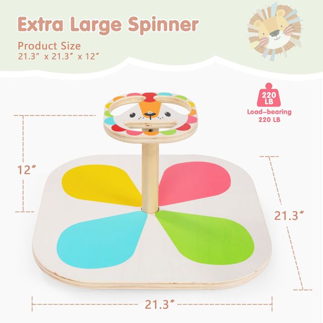 Sit and Spin Wooden Spinner Seat