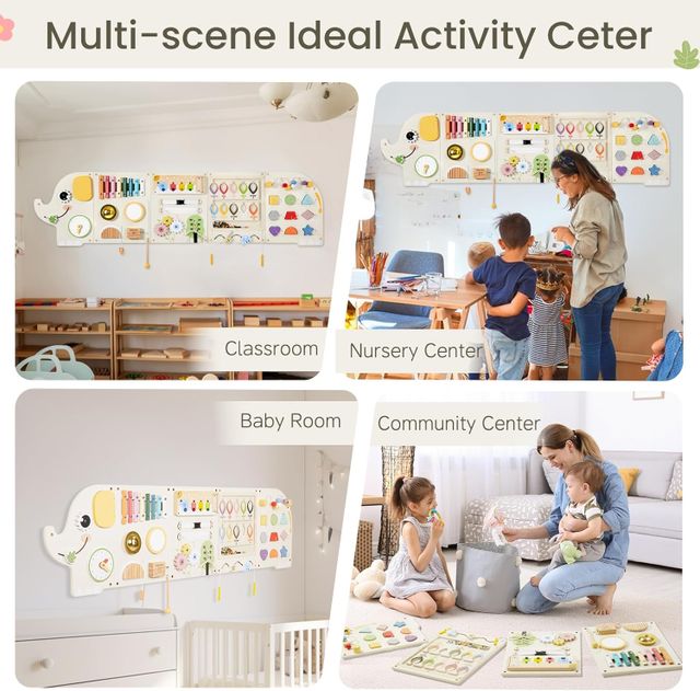 Elephant Activity Wall Busy Board Panel