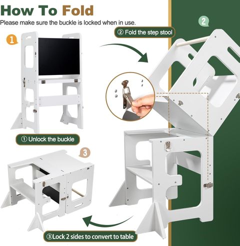 Lernturm & Montessori-Küchenturm (Weiß)