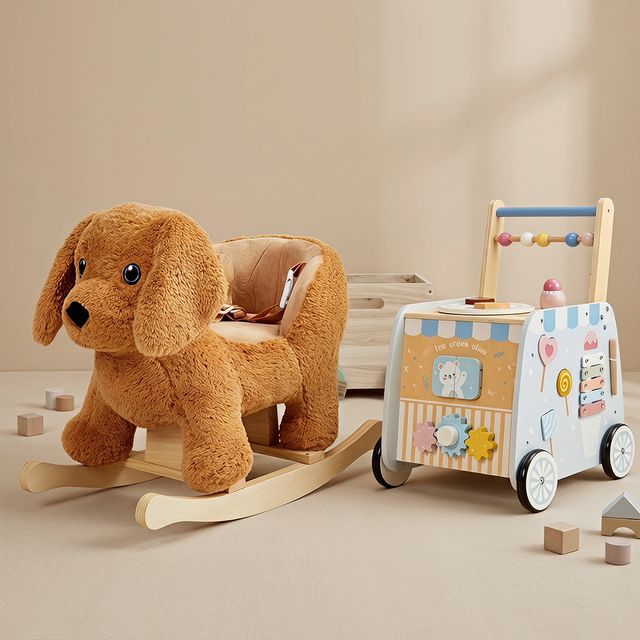 Labrador Pup Rocker & Ice Cream Walker Set | labebe®