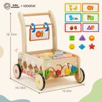 Dimensions of Baby Einstein x labebe wooden activity walker for toddlers ages 1 to 3