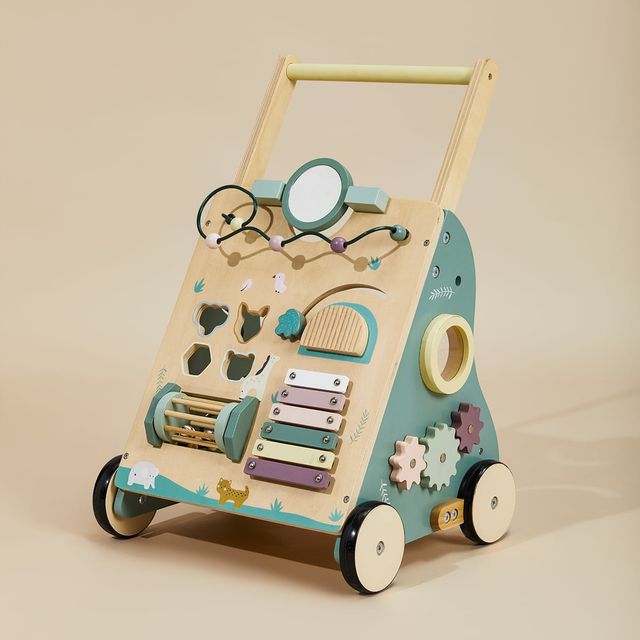 Set Avventura Selvaggia: Dondolo a dondolo in peluche a forma di coccodrillo e camminatore nel bosco | labebe®