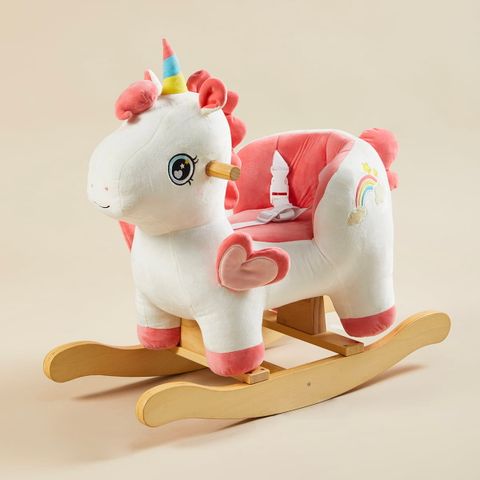 Rainbow Unicorn Plush Rocker