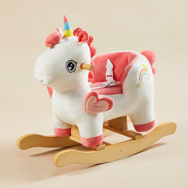 Rainbow Unicorn Plush Rocker