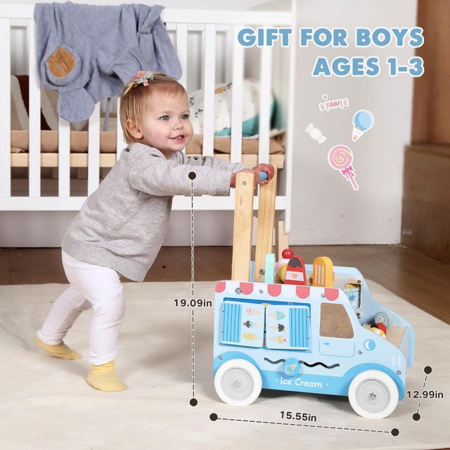 Ice Cream Baby Push Walker
