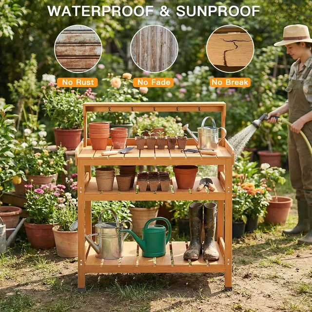 Outdoor Garden - Potting Bench Table