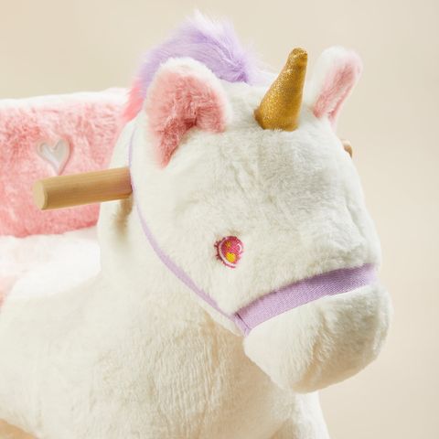 White Pegasus Plush Rocker