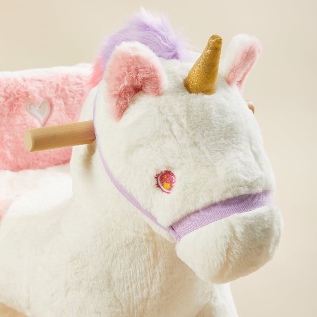 White Pegasus Plush Rocker