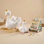 labebe Swan Garden Rocker and Woodland Walker bundle with plush swan toy