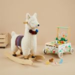 labebe Llama plush rocker and farm baby walker bundle for toddlers