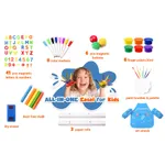 Complete art materials and accessories for Labebe double-sided wooden easel