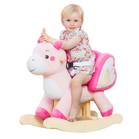 Unicorn Rocker — Baby Rocking Horse Plush Ride-On Toy
