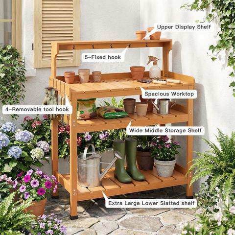 Outdoor Garden - Potting Bench Table