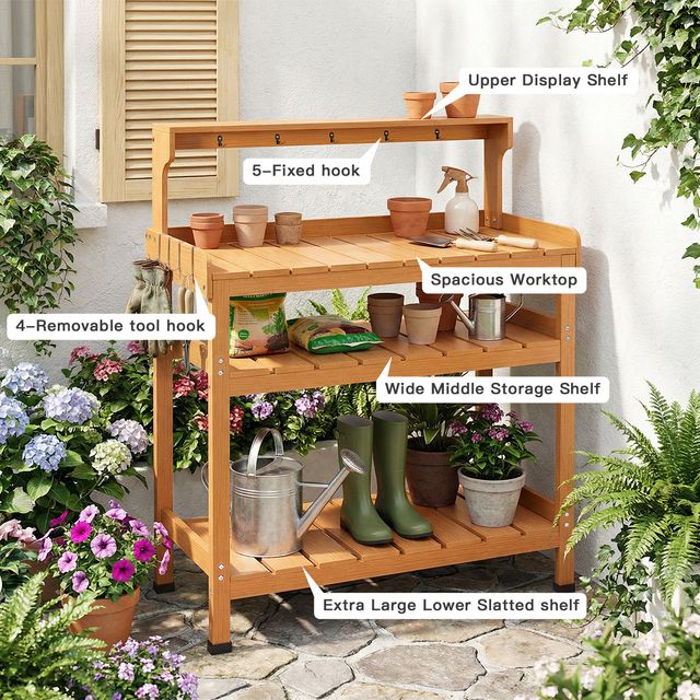 Outdoor Garden - Potting Bench Table