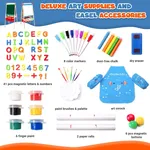 Deluxe art supplies and accessories set included with Labebe kids easel