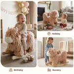 labebe Yak plush rocking horse gift for toddlers, perfect for birthdays, holidays and nursery