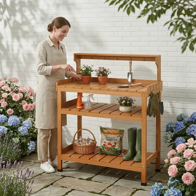 Outdoor Garden - Potting Bench Table