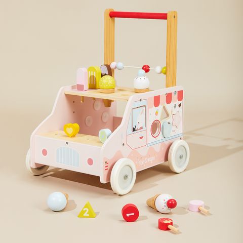 Ice Cream Cart Baby Push Walker – Pink