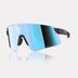 Ice blue with black temples