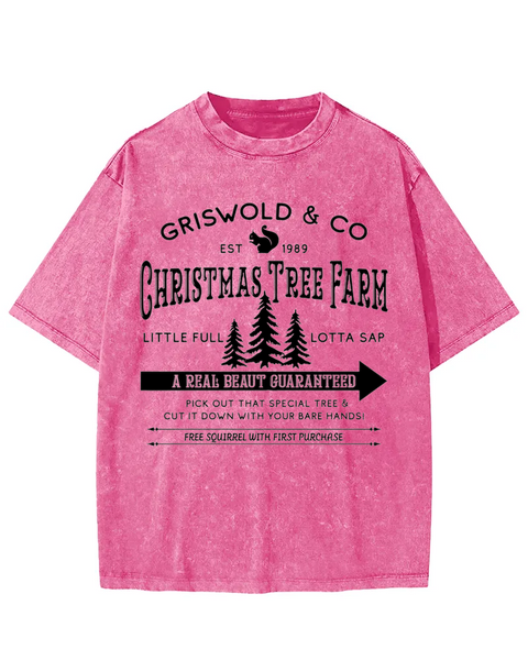 Christmas Tree Farm Washed T-shirt