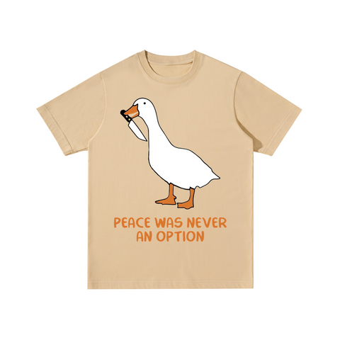 Peace Was Never An Option Cotton T-shirt