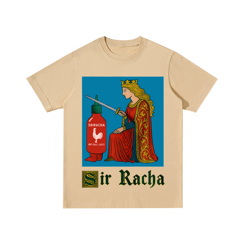Sir Racha Spicy Sauce Knight Cotton T-shirt