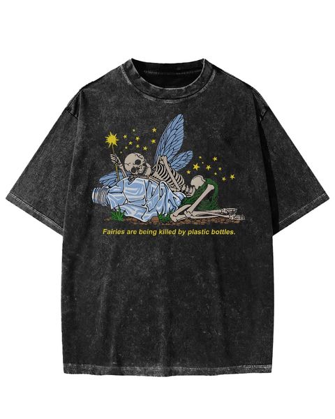 Fairies Are Being Killed By Plastic Bottles Washed T-Shirt
