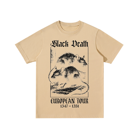 Black Death European Tour Cotton T-shirt